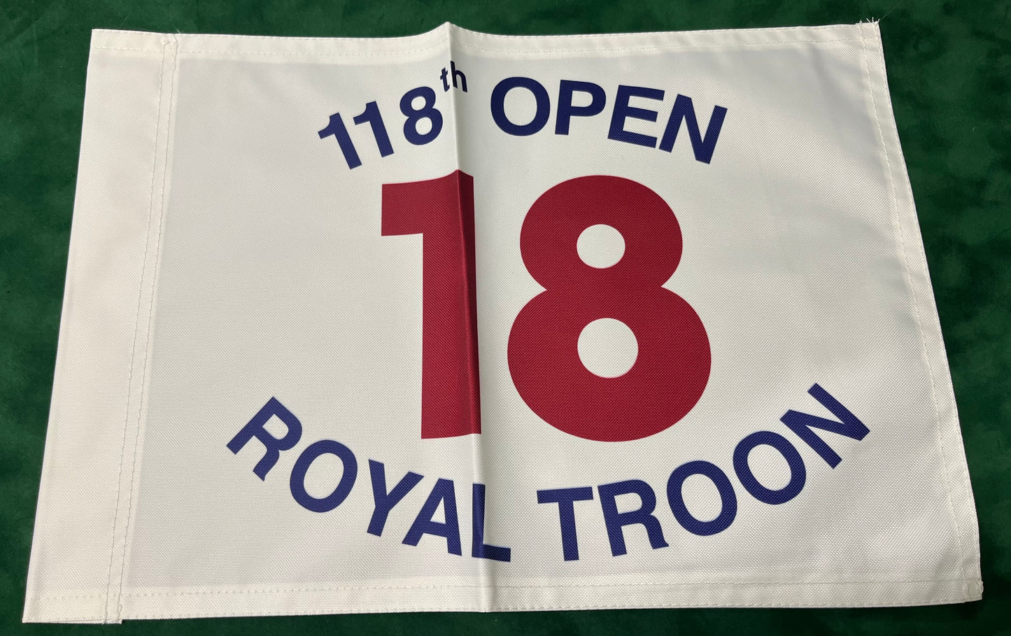 118th Open Championship at Royal Troon Unsigned Golf Flag (White)