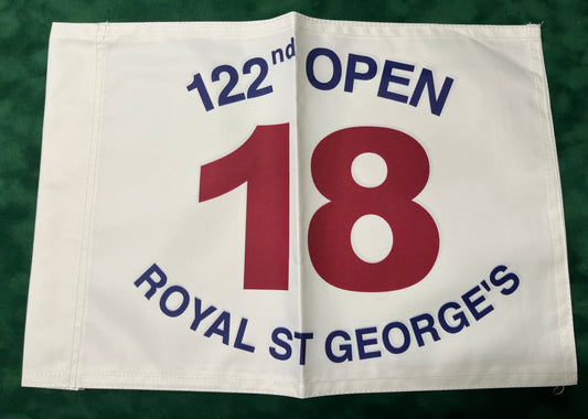 122nd Open Championship at Royal St George's Unsigned Golf Flag (White)