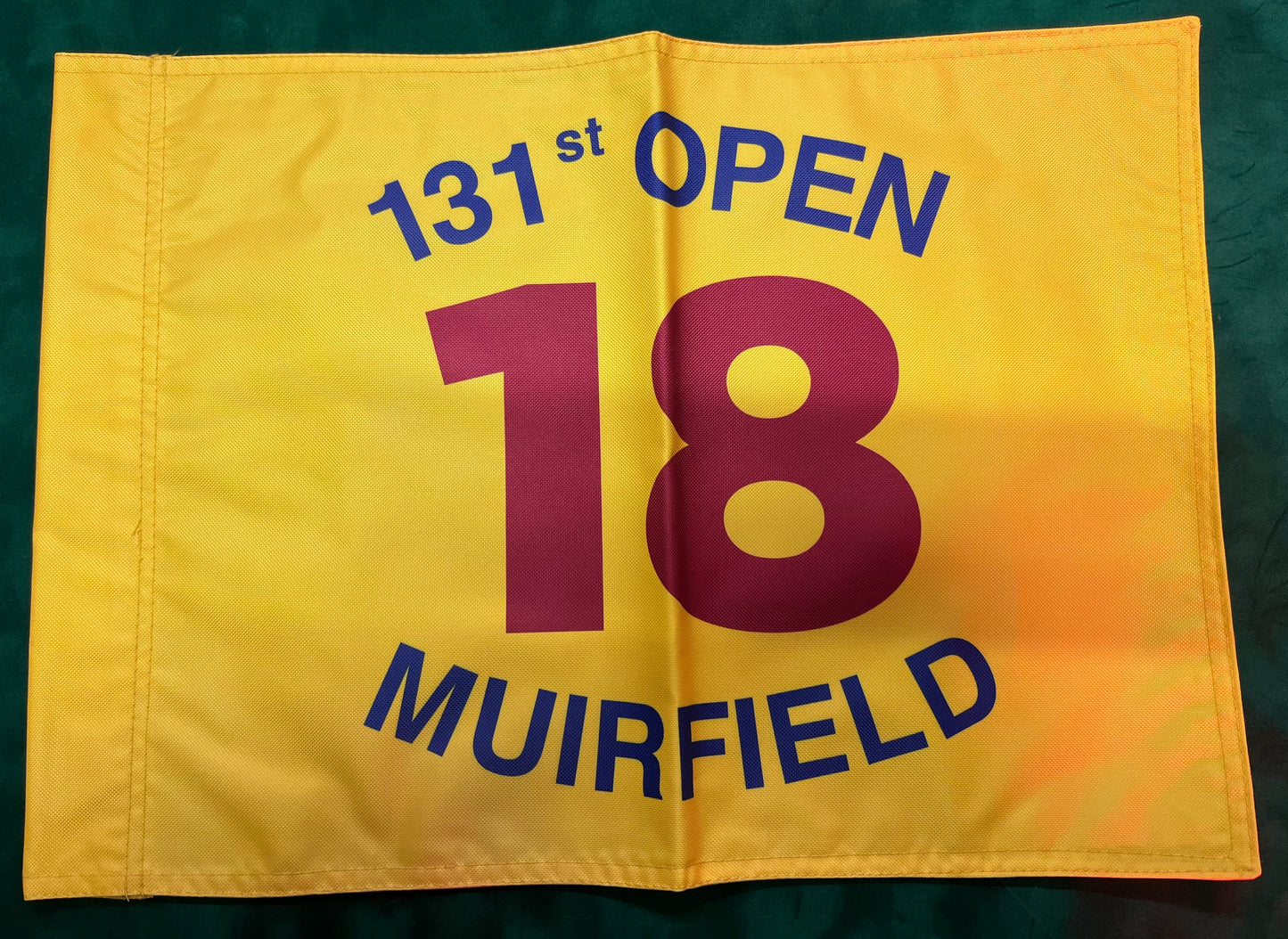 131st Open Championship at Muirfield Unsigned Golf Flag (Yellow)