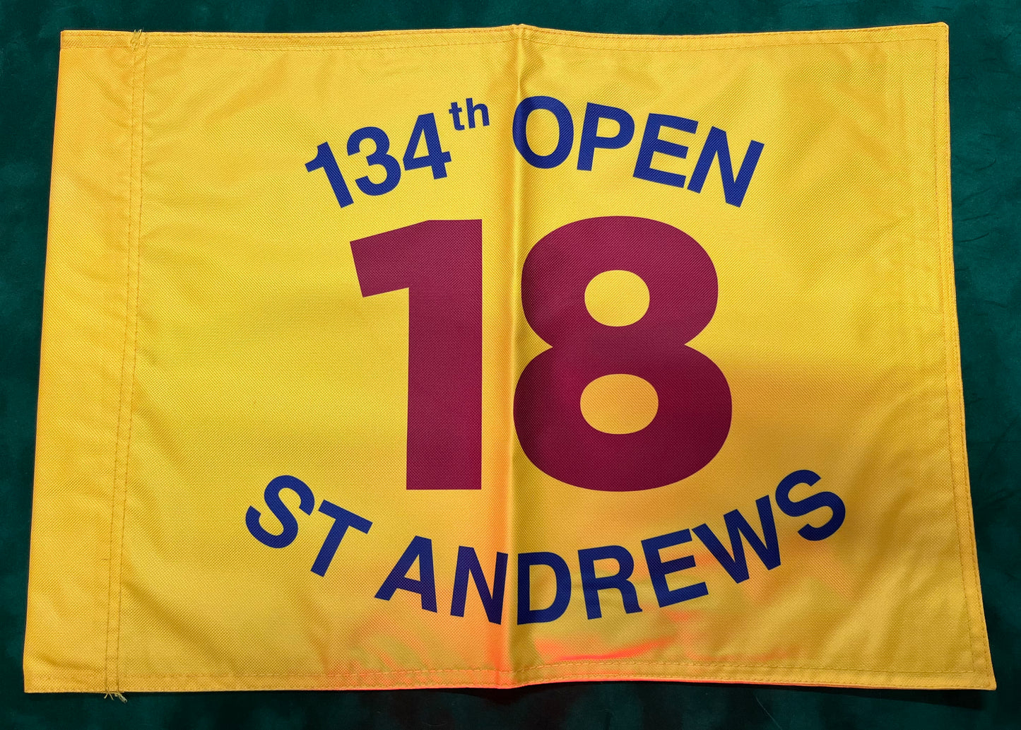 134th Open Championship at St Andrews Unsigned Golf Flag (Yellow)