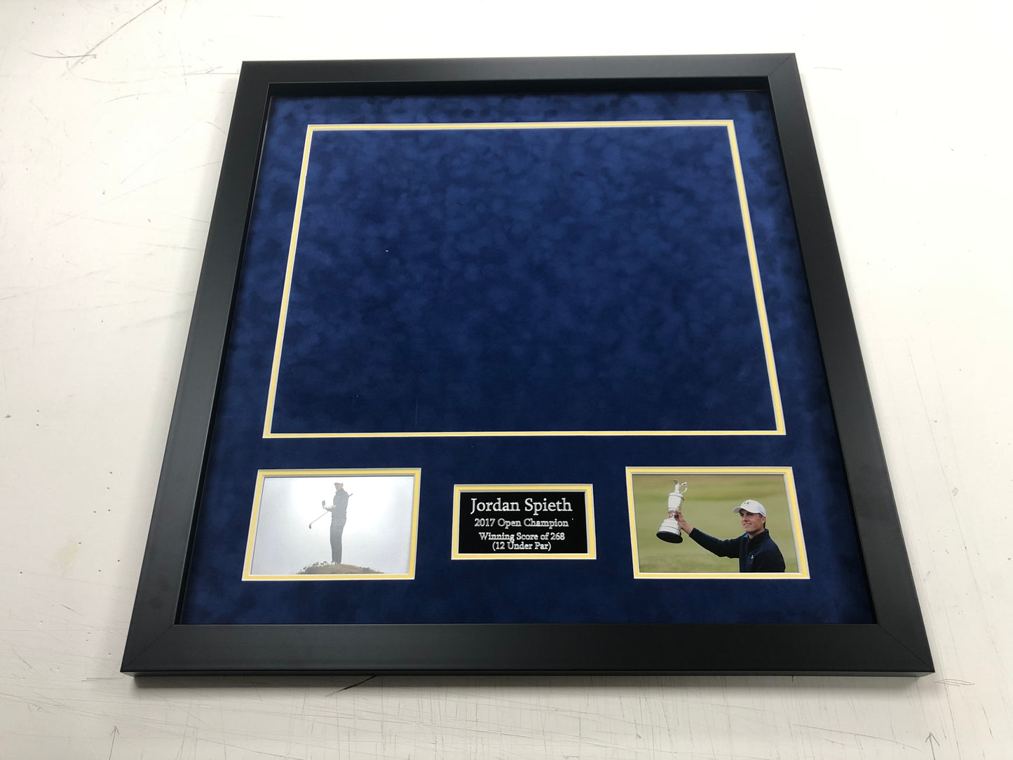 Premium Frame Kit - 2017 Open at Royal Birkdale Golf Flag (Jordan Spieth Won)