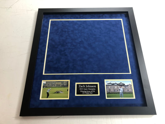 Premium Frame Kit - 2015 Open at St Andrews Golf Flag (Zach Johnson Won)