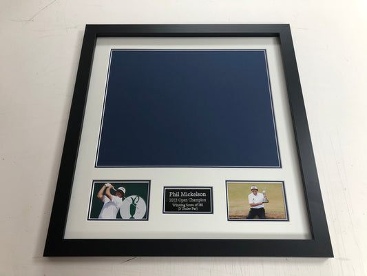 Standard Frame Kit - 2013 Open at Muirfield Golf Flag (Phil Mickelson Won)