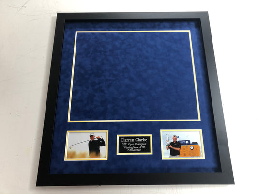 Premium Frame Kit - 2011 Open at Royal St George's Golf Flag (Darren Clarke Won)