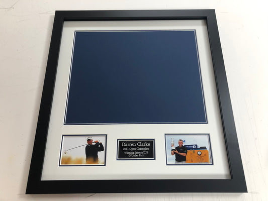 Standard Frame Kit - 2011 Open at Royal St George's Golf Flag (Darren Clarke Won)