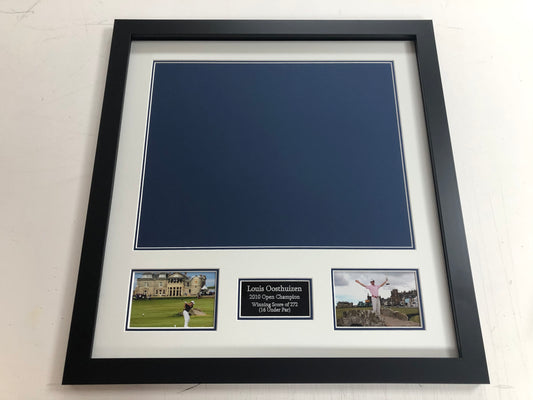 Standard Frame Kit - 2010 Open at St Andrews Golf Flag (Louis Oosthuizen Won)