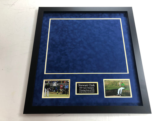 Premium Frame Kit - 2009 Open at Turnberry Golf Flag (Stewart Cink Won)