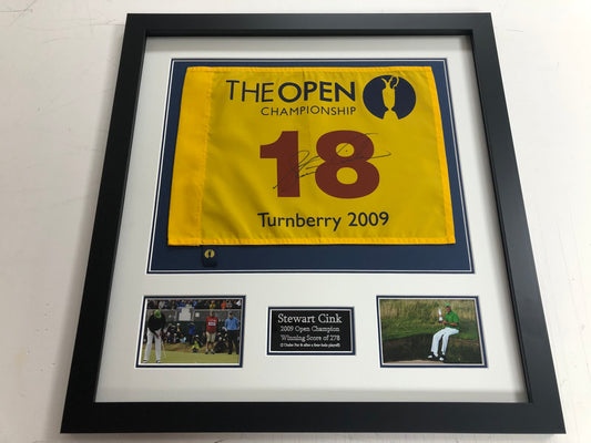 Standard Frame Kit - 2009 Open at Turnberry Golf Flag (Stewart Cink Won)