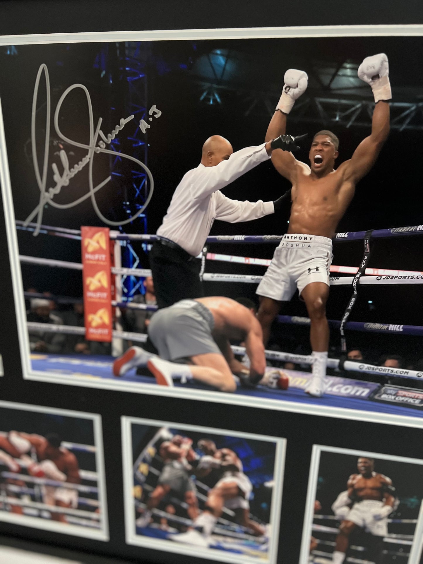 Anthony Joshua Two-Time Heavy Weight Boxing Champion Signed Framed Display + Cert