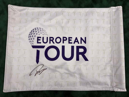 Paul Casey Signed European Tour Golf Flag + Dealer COA