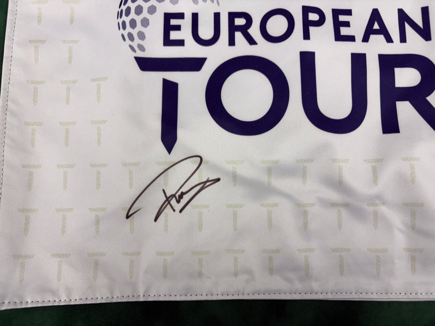 Paul Casey Signed European Tour Golf Flag + Dealer COA