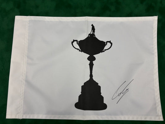 Nicolas Colsaerts 2012 Ryder Cup Captains Pick Signed Ryder Cup Golf Flag + Cert