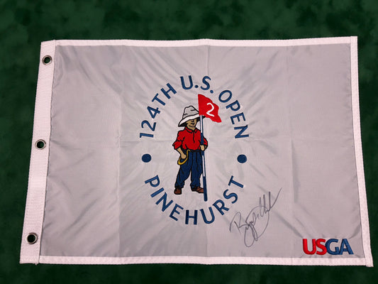 Bryson DeChambeau Winner Signed 124th US Open at Pinehurst Golf Flag + Cert