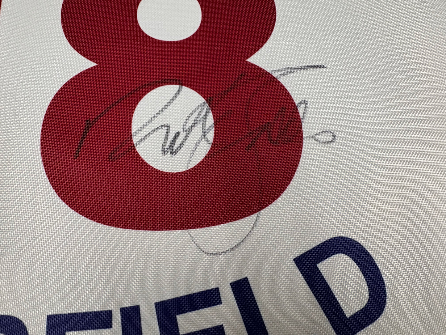 Sir Nick Faldo Winner Signed 121st Open at Muirfield Golf Flag + Dealer COA