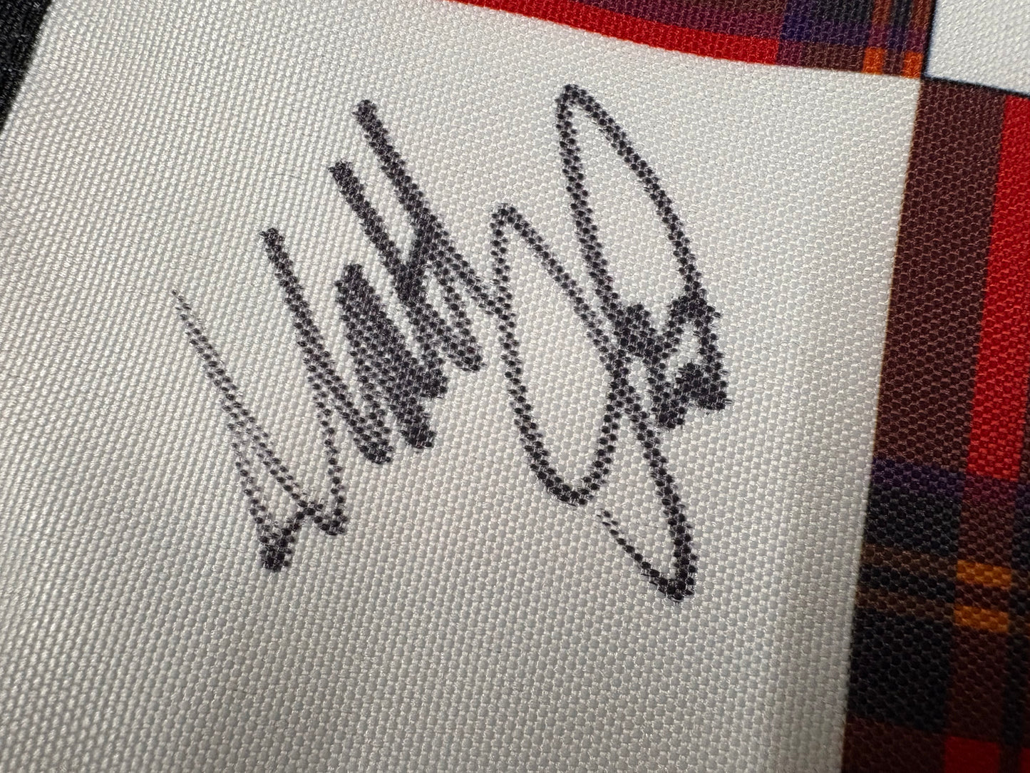 Matt Fitzpatrick 2023 Winner Signed Plaid RBC Heritage Golf Pin Flag + Dealer COA