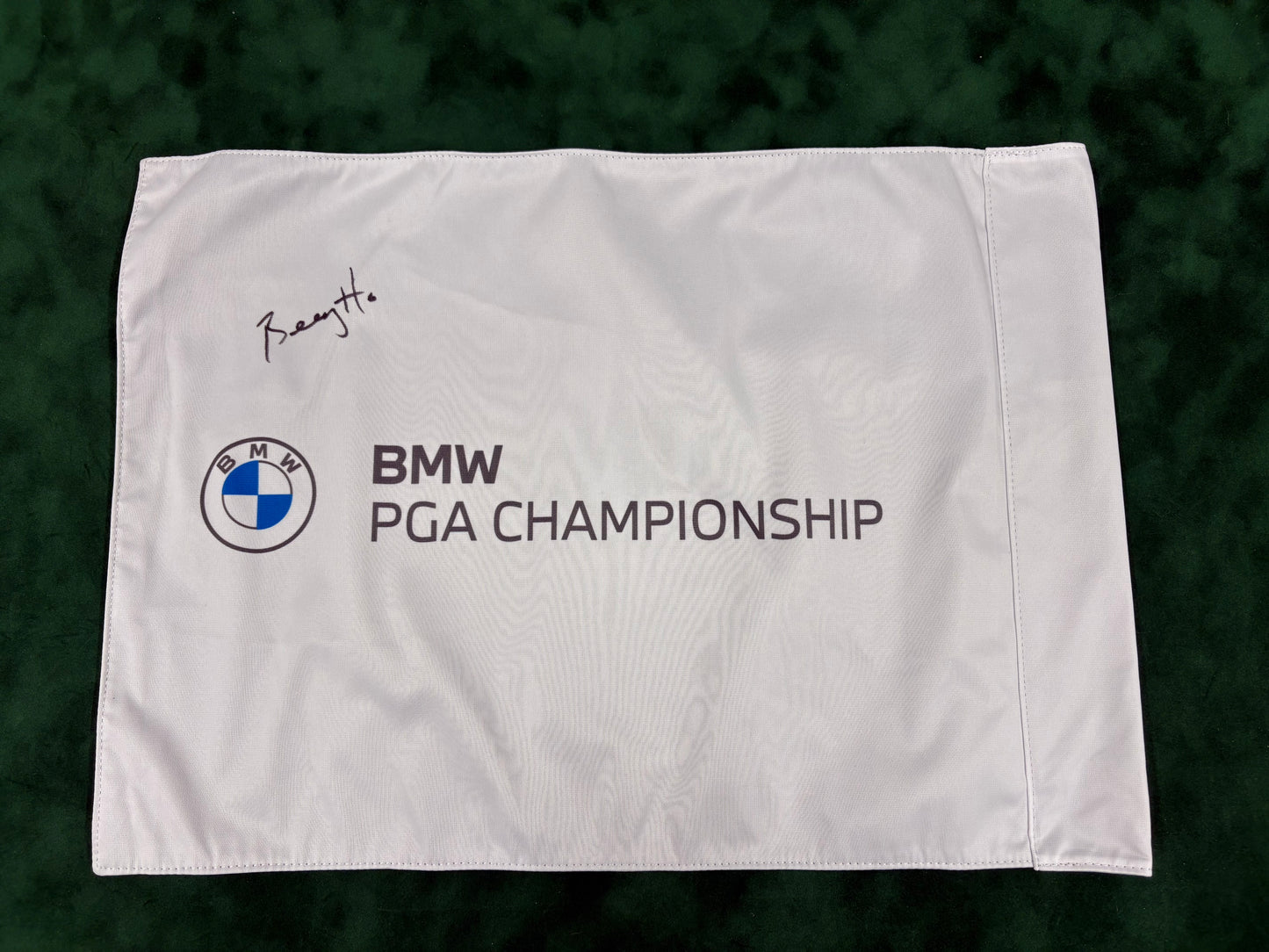 Billy Horschel Signed BMW PGA Championship Golf Pin Flag + Dealer COA
