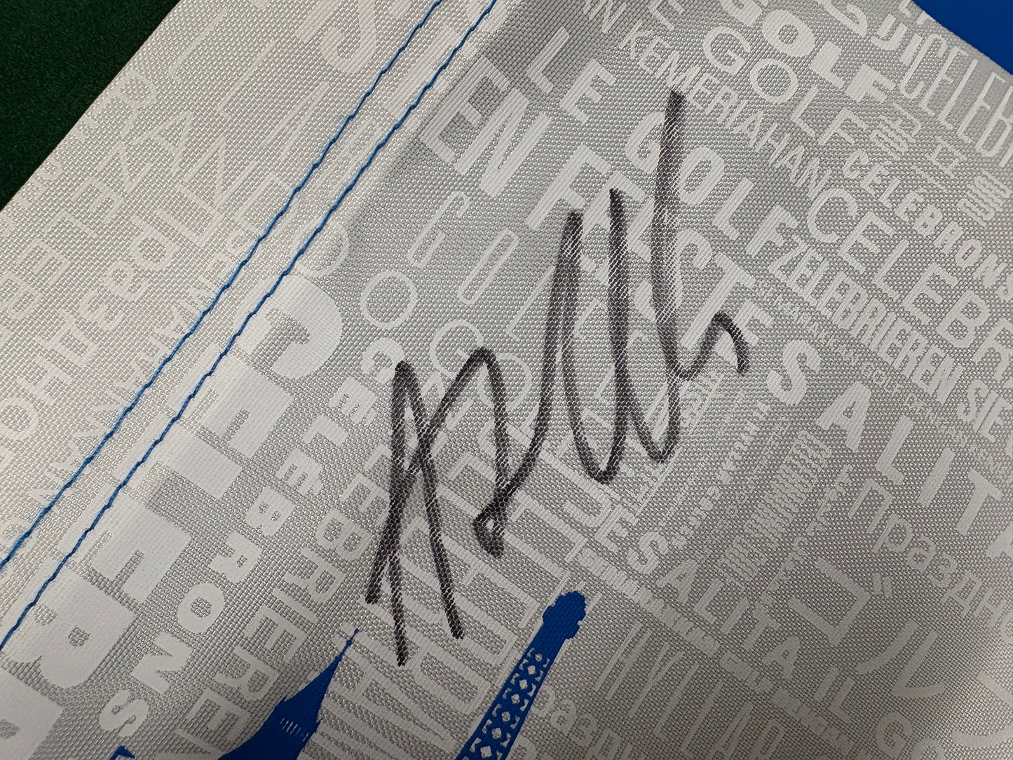 Andrew 'Beef' Johnston Signed European Tour Golf Pin Flag + Dealer COA