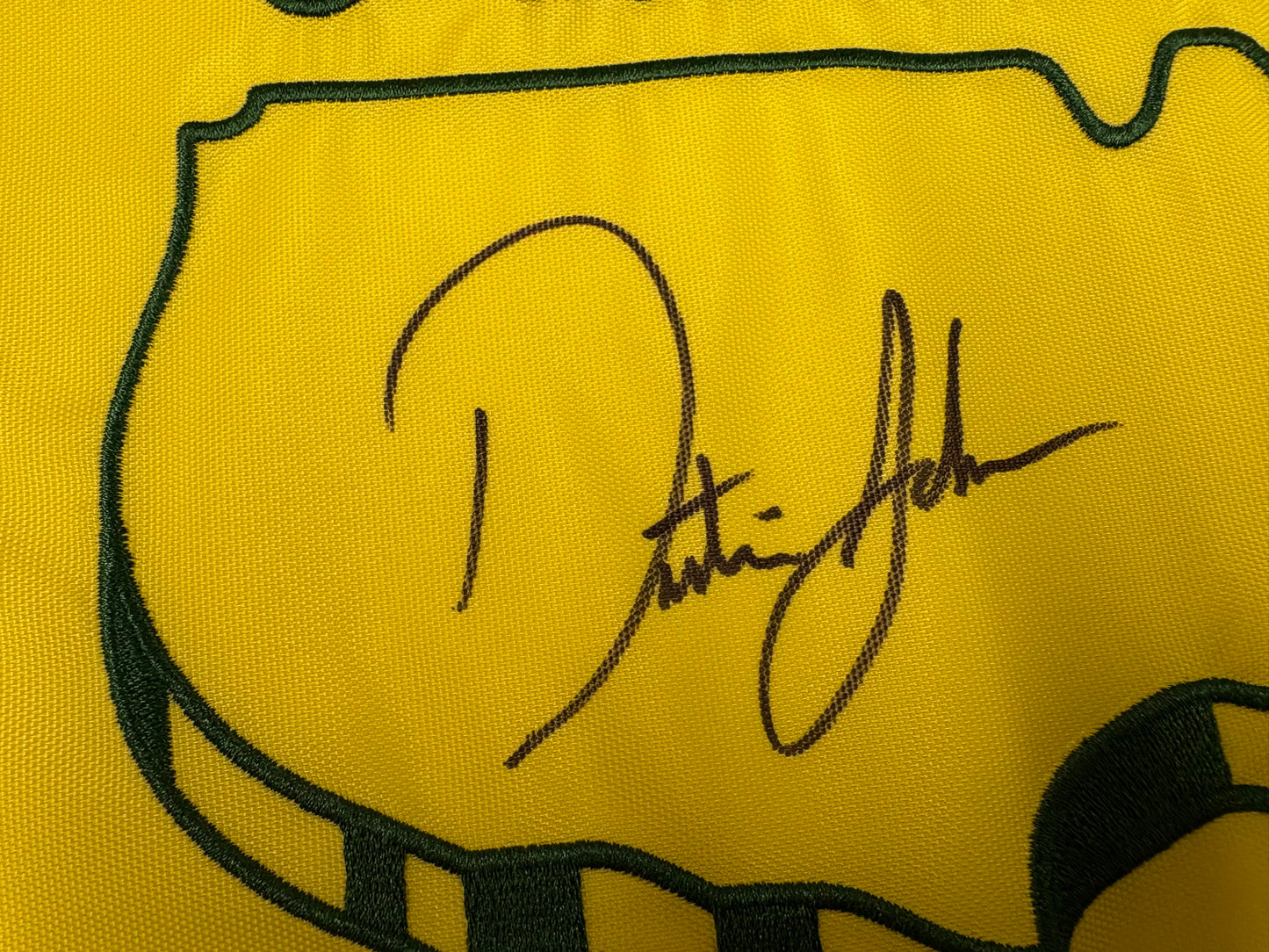 Dustin Johnson Winner Signed 2020 Masters Golf Pin Flag + Dealer COA