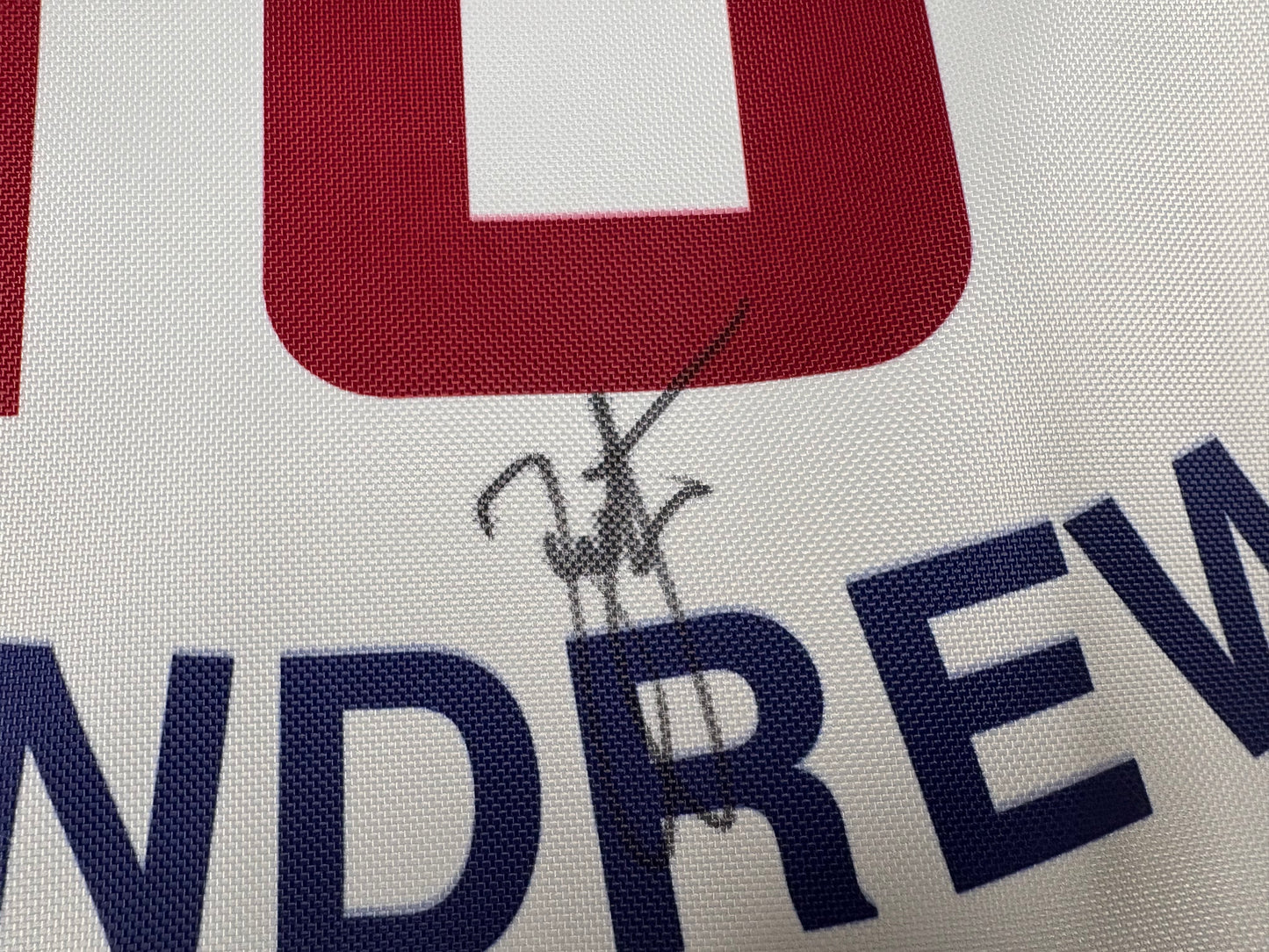 Zach Johnson Winner Signed 144th Open at St Andrews White Golf Flag + Dealer COA