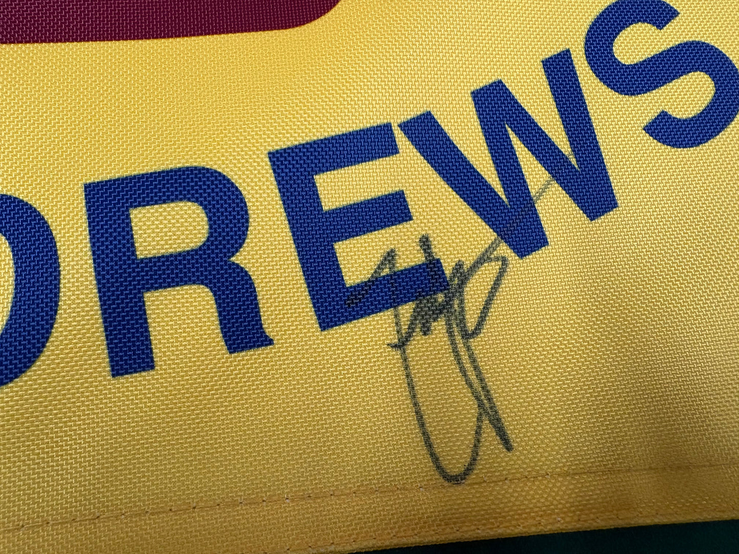 Zach Johnson Winner Signed 144th Open at St Andrews Golf Flag + Dealer COA