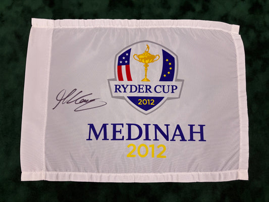 Martin Kaymer Signed 2012 Ryder Cup at Medinah Golf Flag + Dealer COA