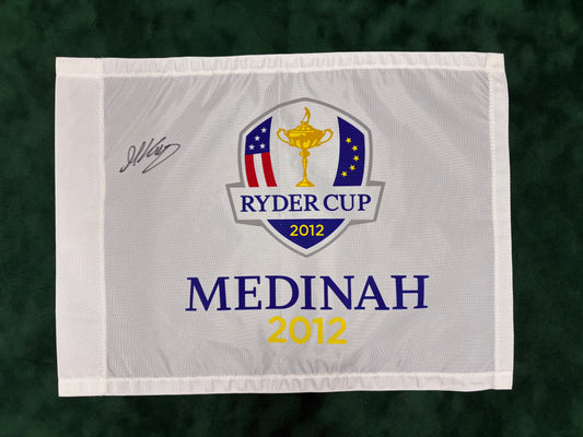 Martin Kaymer Signed 2012 Ryder Cup at Medinah Golf Flag + Dealer COA