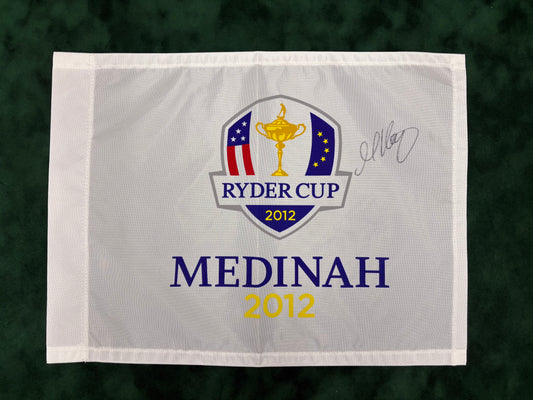 Martin Kaymer Signed 2012 Ryder Cup at Medinah Golf Flag + Dealer COA