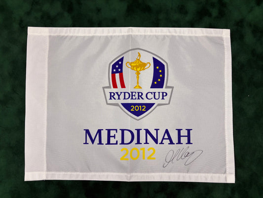 Martin Kaymer Signed 2012 Ryder Cup at Medinah Golf Flag + Dealer COA