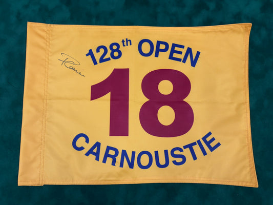 Paul Lawrie Winner Signed 128th Open at Carnoustie Golf Flag + Dealer COA