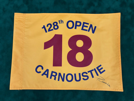 Paul Lawrie Winner Signed 128th Open at Carnoustie Golf Flag + Dealer COA