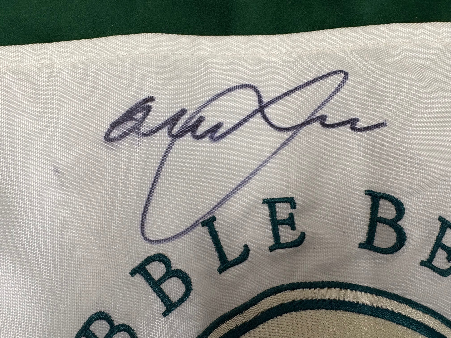 Graeme McDowell 2010 US Open Winner Signed Pebble Beach Golf Flag + Dealer COA