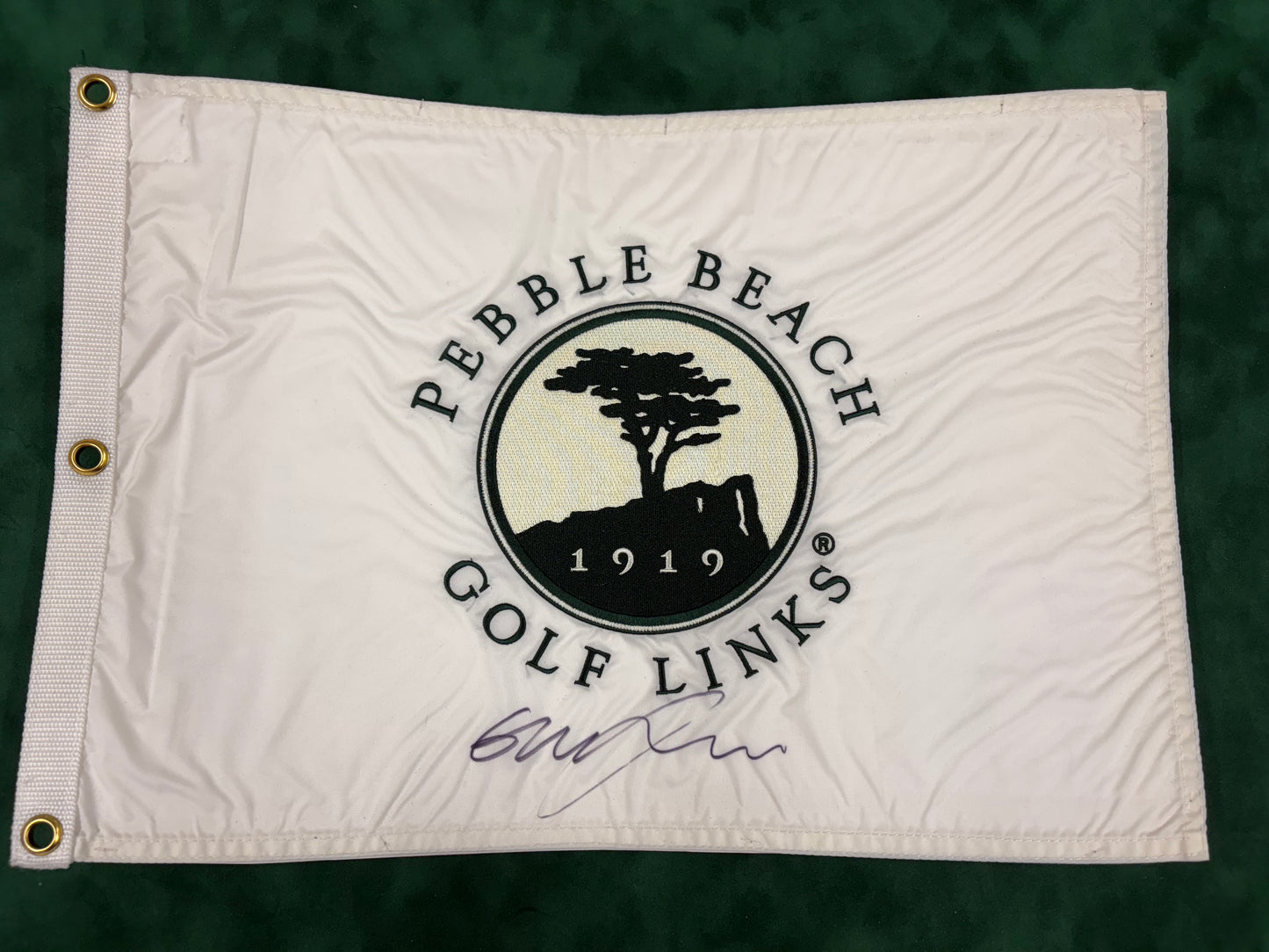 Graeme McDowell 2010 US Open Winner Signed Pebble Beach Golf Flag + Dealer COA
