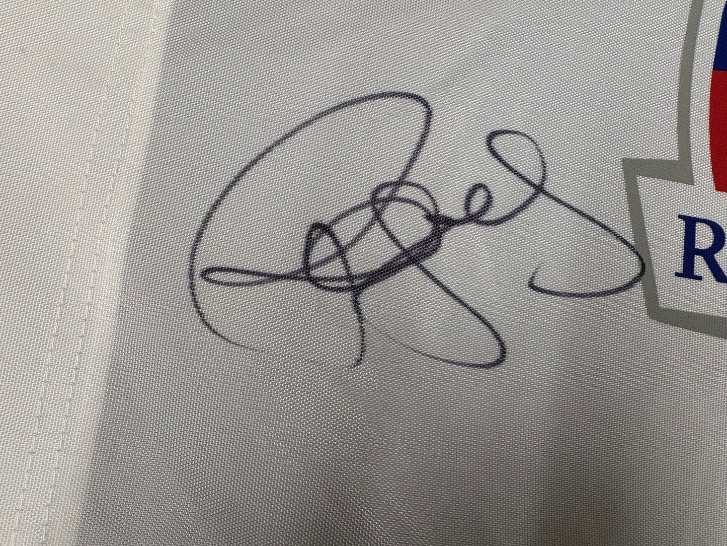 Paul McGinley Signed 2014 Ryder Cup at Gleneagles White Golf Flag + Dealer COA