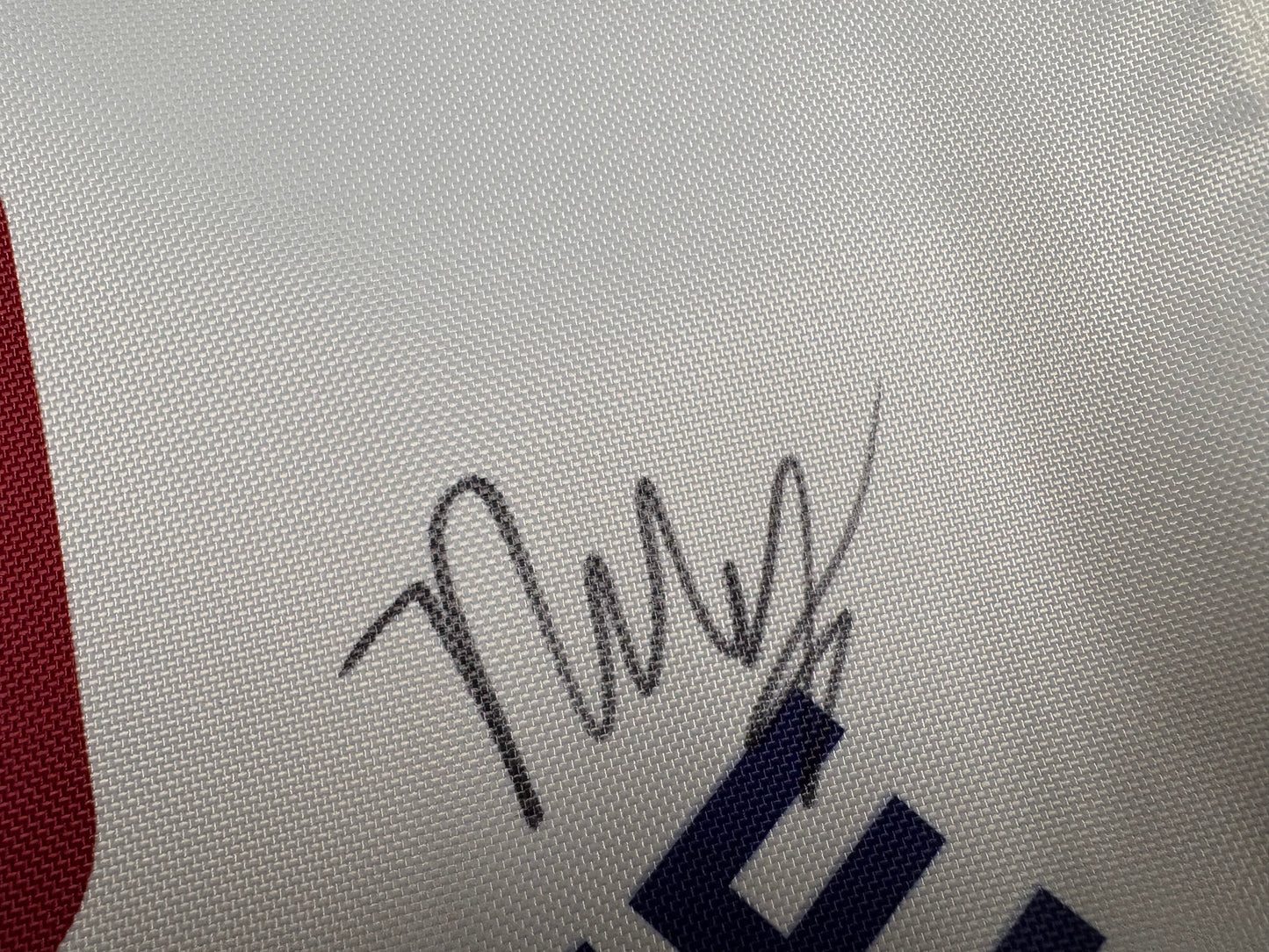 Francesco Molinari Winner Signed 147th Open at Carnoustie White Golf Flag + Dealer COA