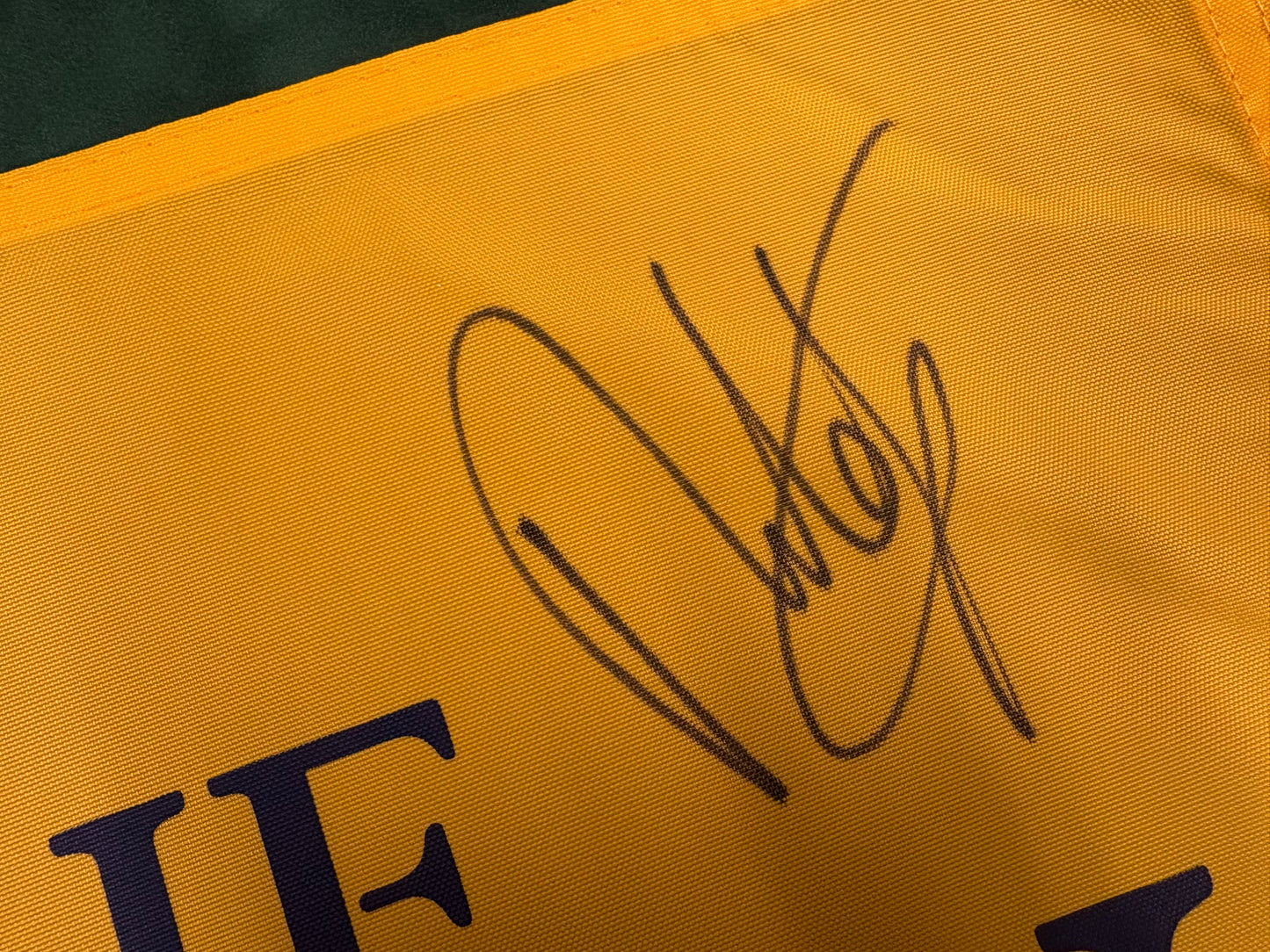 Francesco Molinari Winner Signed 147th Open at Carnoustie Golf Flag + Dealer COA