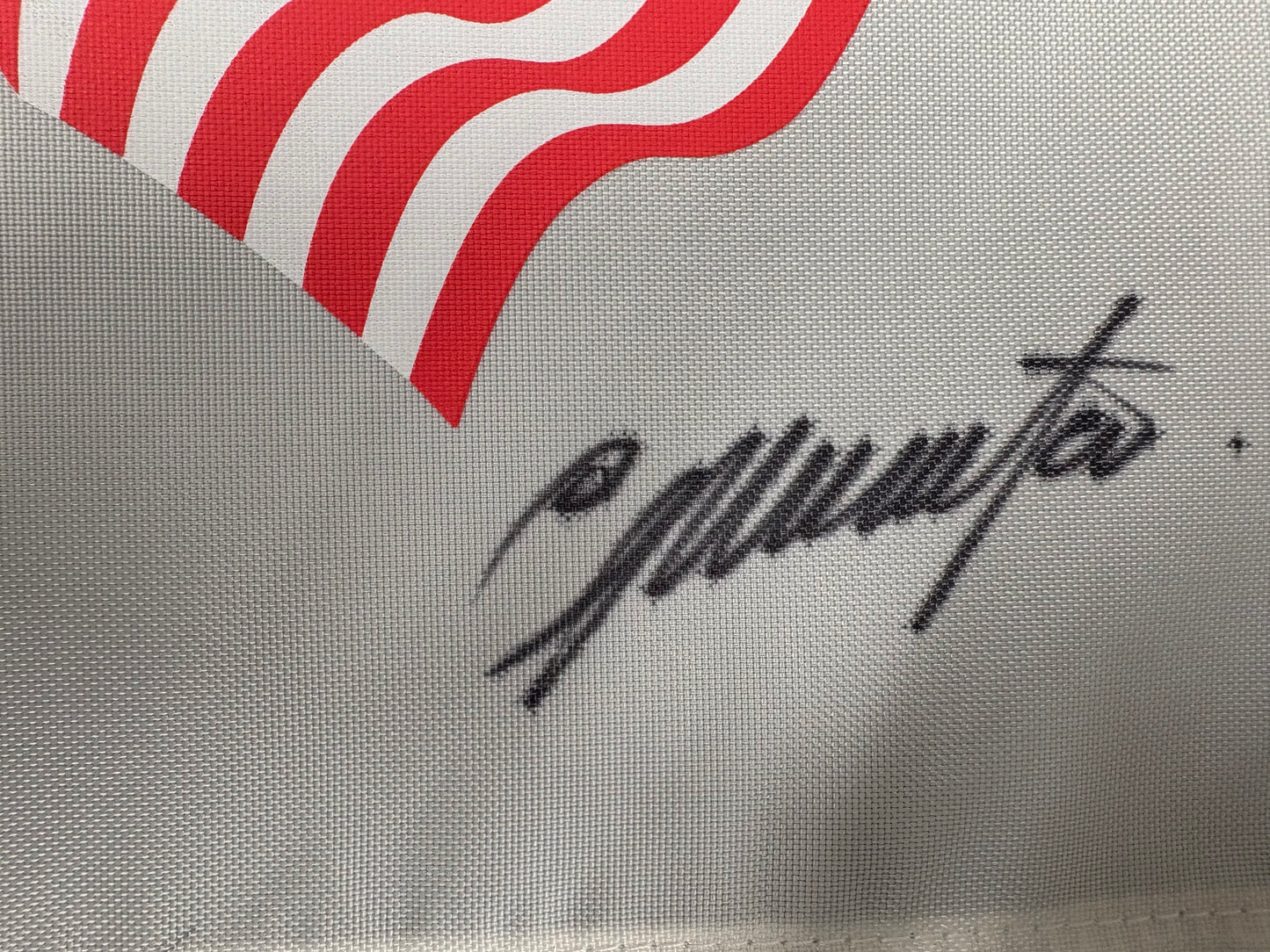 Colin Montgomerie Team Europe Captain Signed 2010 Ryder Cup Golf Flag + Dealer COA