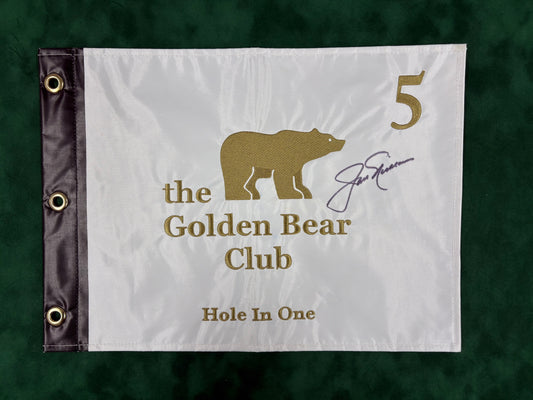 Jack Nicklaus Signed The Golden Bear Club - Hole in One Golf Flag + Dealer COA