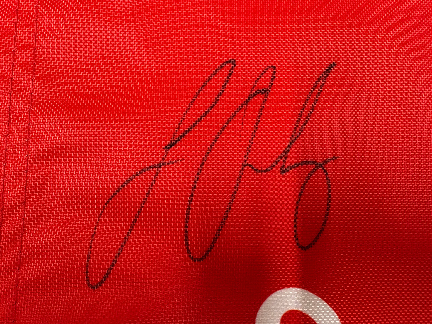 Louis Oosthuizen Winner Signed 139th Open at St Andrews Red Golf Flag + Dealer COA