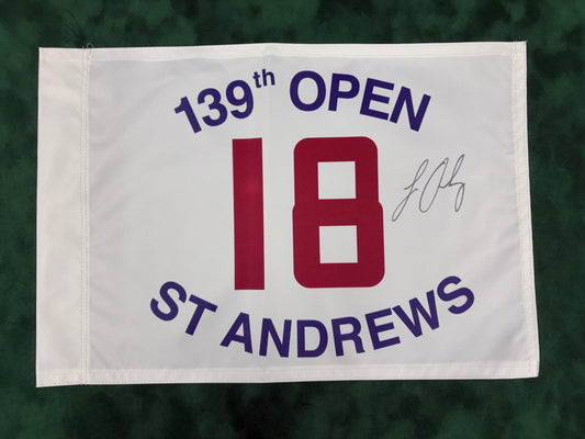 Louis Oosthuizen Winner Signed 139th Open at St Andrews Golf Flag + Dealer COA
