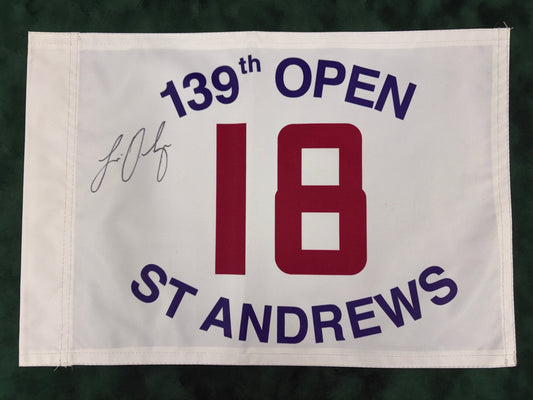 Louis Oosthuizen Winner Signed 139th Open at St Andrews Golf Flag + Dealer COA