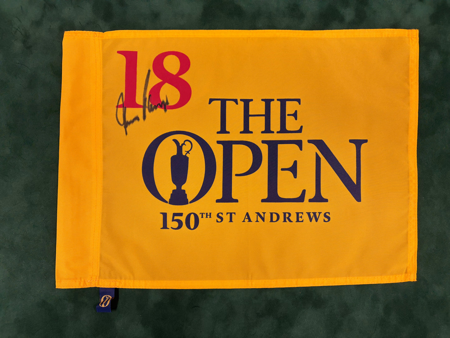 Gary Player Signed 150th Open at St Andrews Golf Flag + Dealer COA