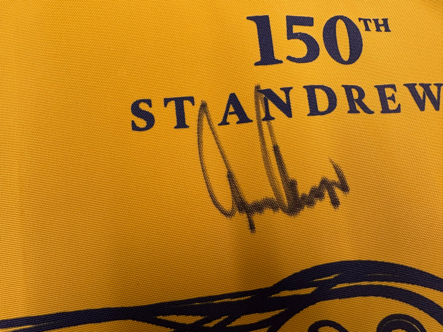 Gary Player Signed 150th Open at St Andrews Golf Flag + Dealer COA