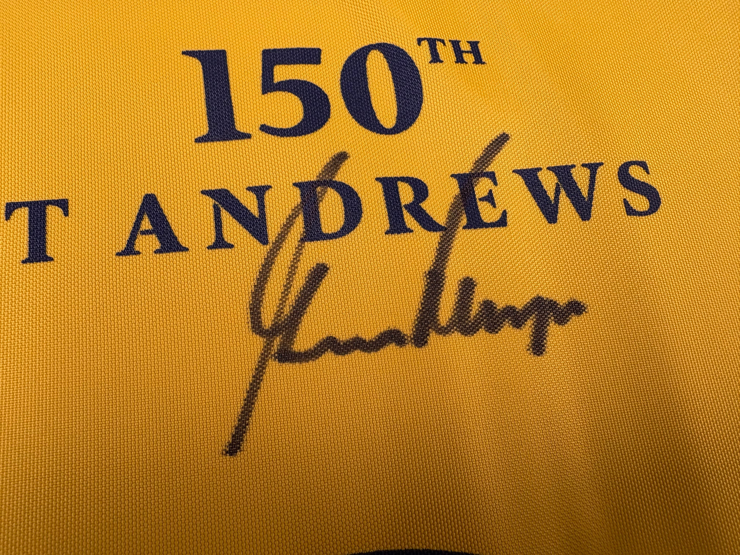 Gary Player Signed 150th Open at St Andrews Golf Flag + Dealer COA