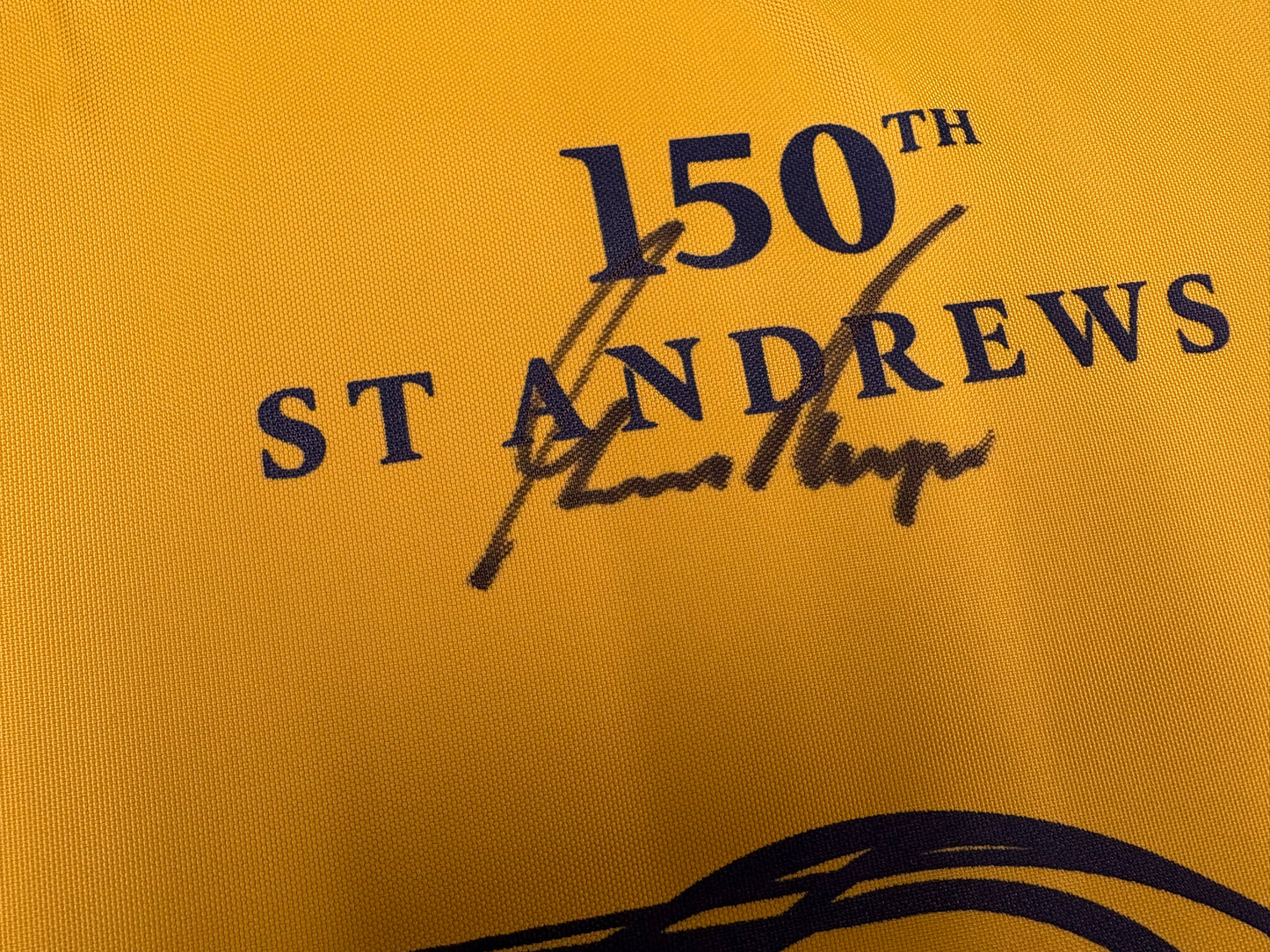Gary Player Signed 150th Open at St Andrews Golf Flag + Dealer COA