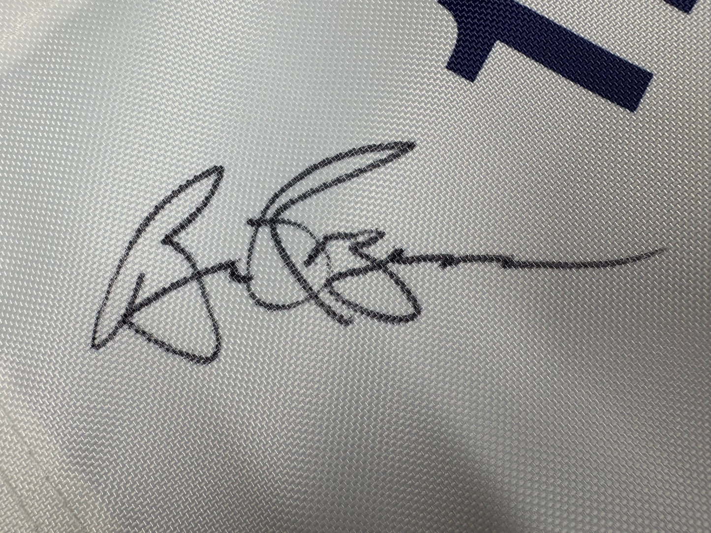 Bill Rogers Signed 110th Open at Royal St George's White Golf Flag + Dealer COA