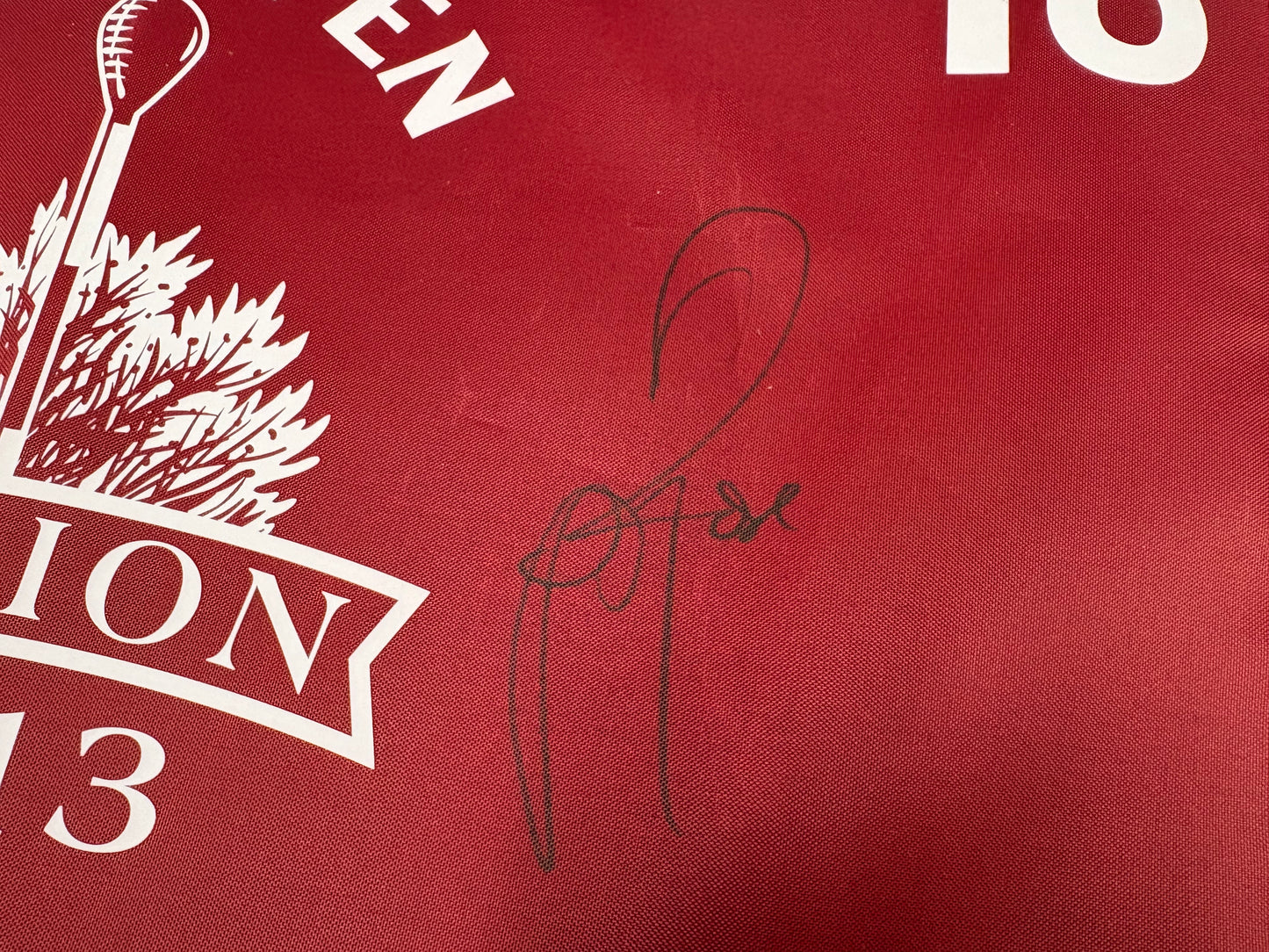 Justin Rose Winner Signed 2013 US Open at Merion Golf Flag + Dealer COA