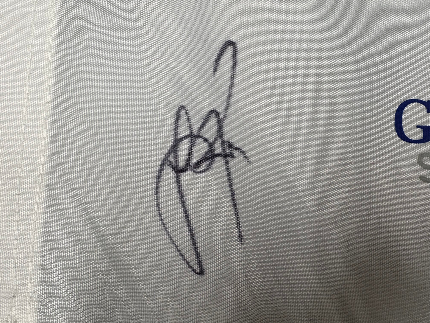 Justin Rose Signed 2014 Ryder Cup at Gleneagles Golf Flag + Dealer COA