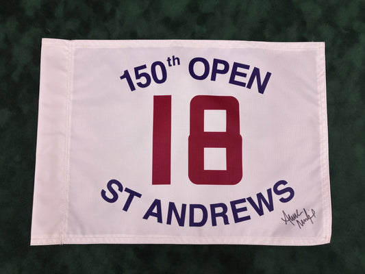 Anna Nordqvist Signed 150th Open at St Andrews Golf Flag + Dealer COA