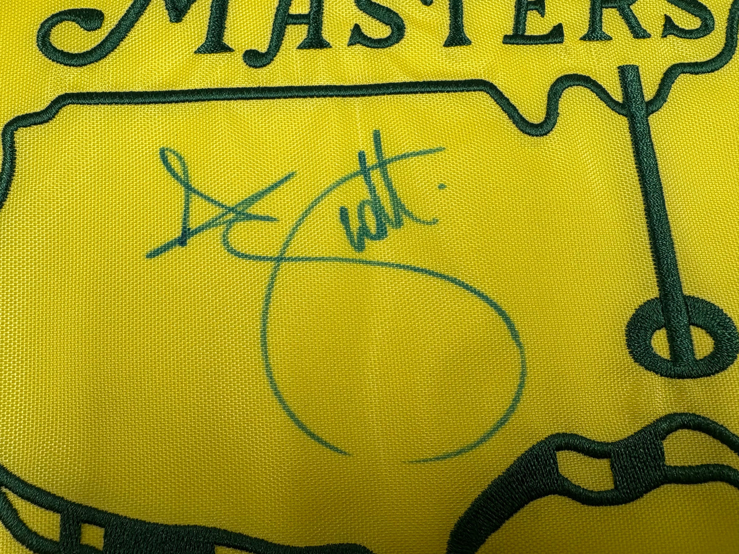 Adam Scott Winner Signed 2013 Masters Golf Flag + Dealer COA