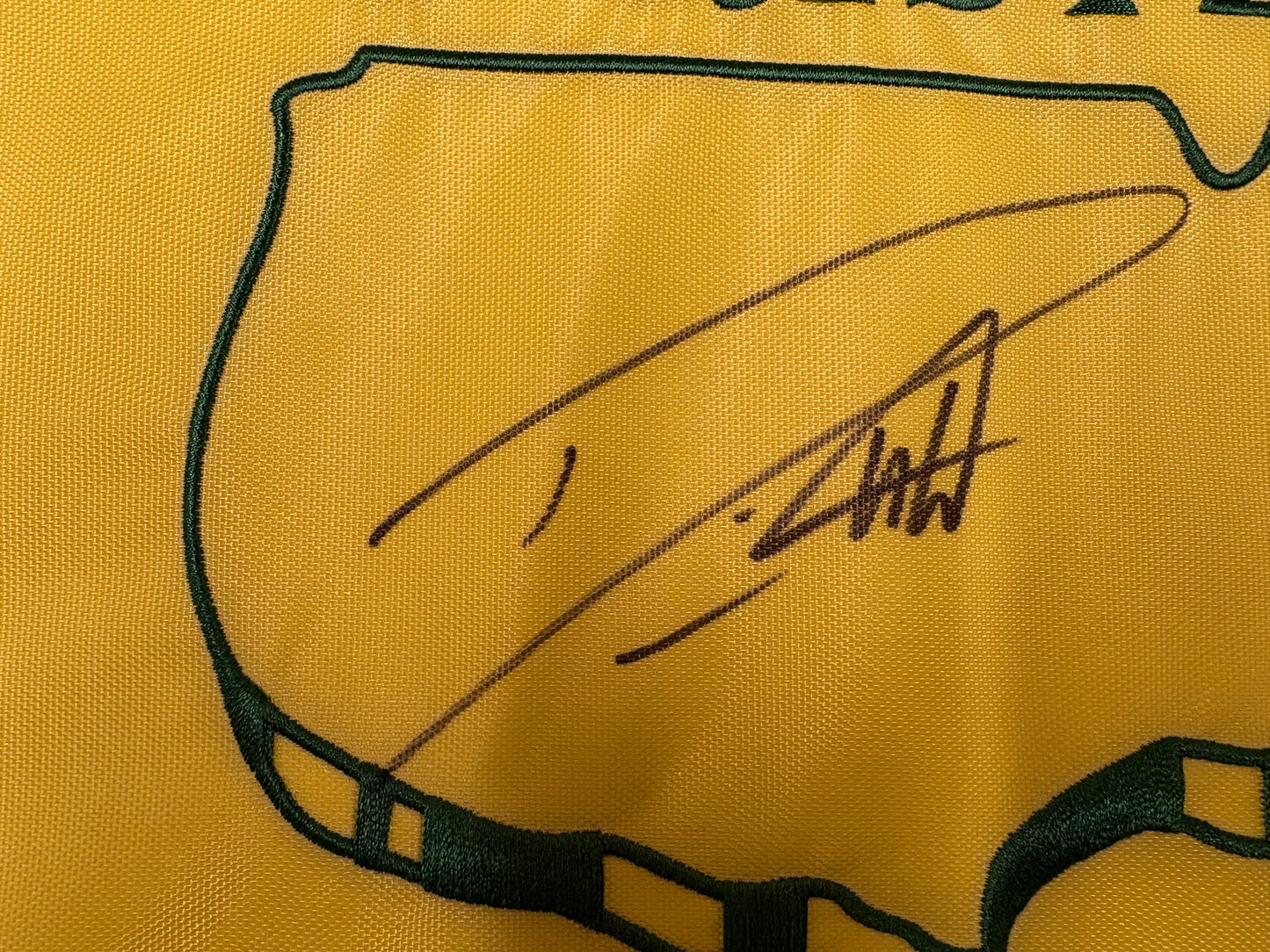 Danny Willett Winner Signed 2016 Masters Golf Flag + Dealer COA